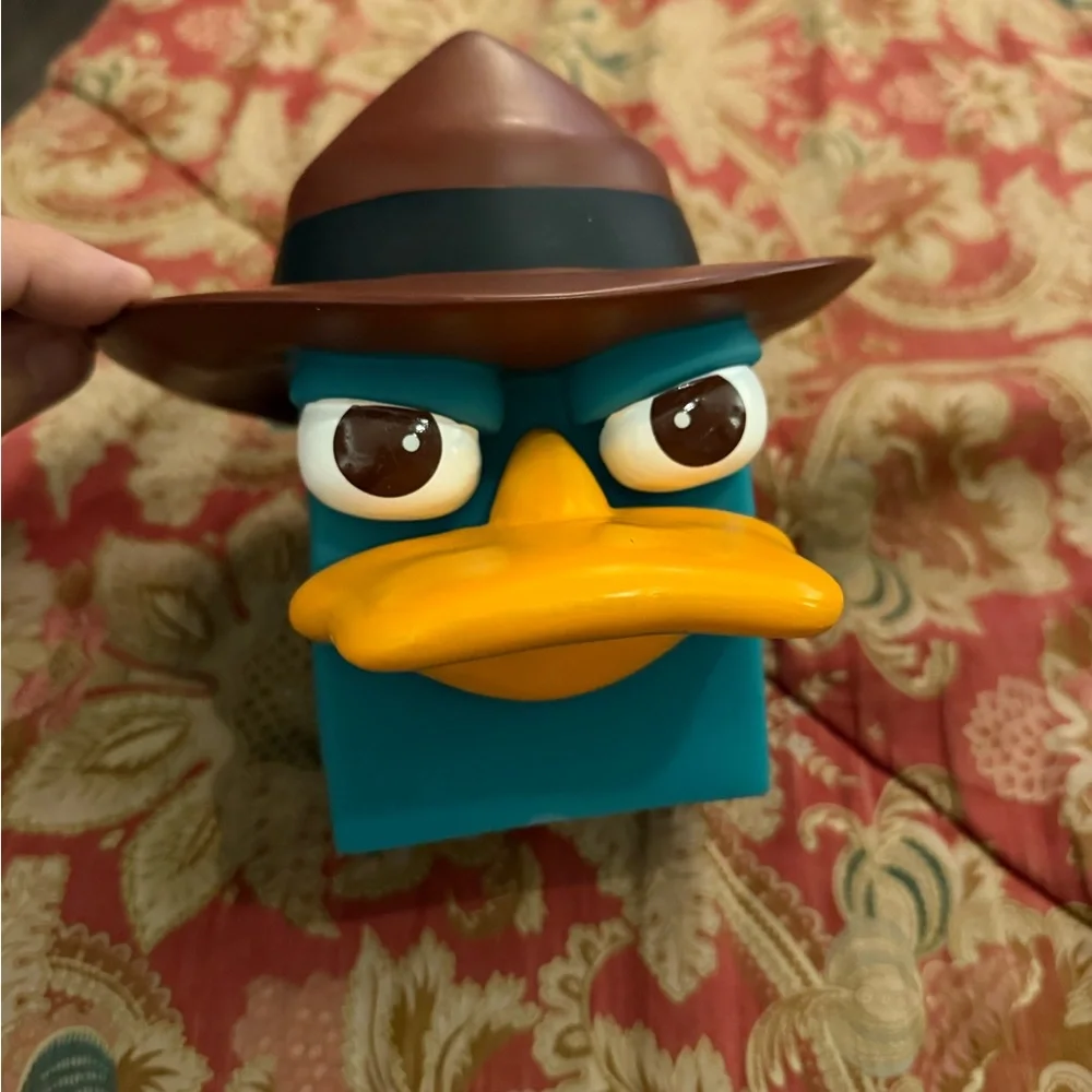 Disney Phineas and Ferb Agent Perry Plastic Collectible Coin Bank
